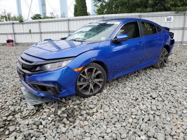 2HGFC2F88MH543402 - 2021 HONDA CIVIC SPOR BLUE photo 2