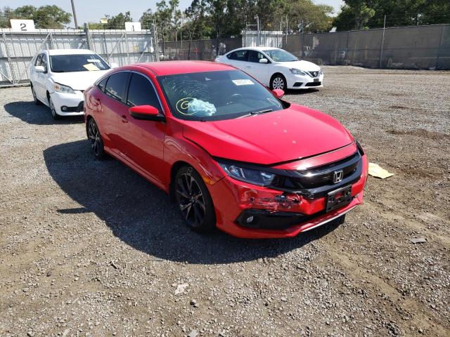 2HGFC2F82MH501470 - 2021 HONDA CIVIC SPOR RED photo 1