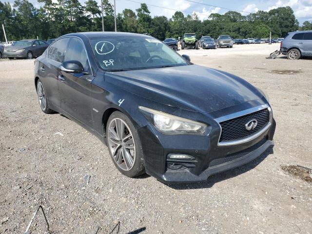 JN1AV7AP1EM691682 - 2014 INFINITI Q50 HYBRID BLACK photo 1