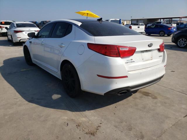 5XXGN4A77EG310638 - 2014 KIA OPTIMA EX WHITE photo 3