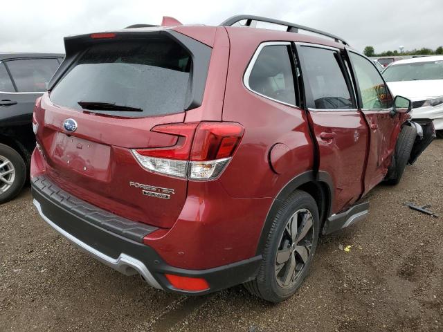 JF2SKAXC0MH587706 - 2021 SUBARU FORESTER T RED photo 4