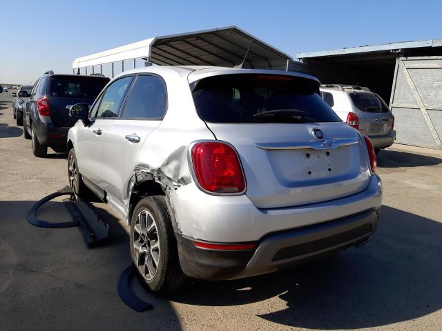 ZFBCFXCT1GP513840 - 2016 FIAT 500X TREKK SILVER photo 3