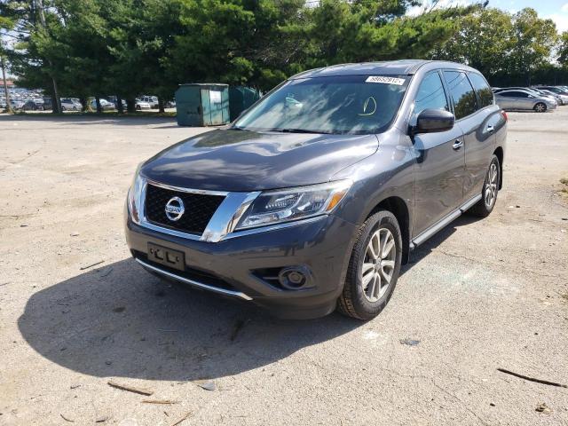 5N1AR2MNXEC699201 - 2014 NISSAN PATHFINDER GRAY photo 2