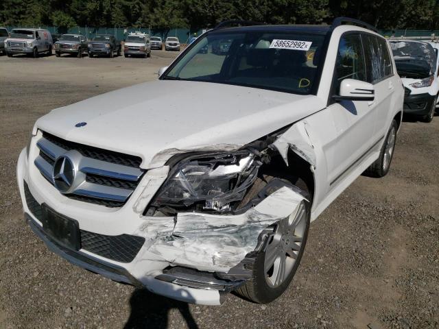 WDCGG8JB2DG048261 - 2013 MERCEDES-BENZ GLK 350 4M WHITE photo 2