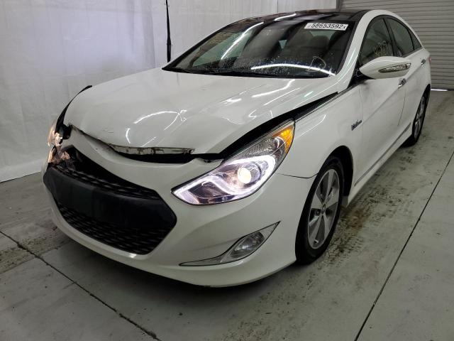 KMHEC4A48CA039287 - 2012 HYUNDAI SONATA HYB WHITE photo 2