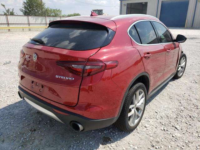 ZASFAKBN2J7C19750 - 2018 ALFA ROMEO STELVIO TI RED photo 4