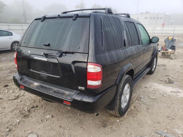 JN8DR07Y31W513393 - 2001 NISSAN PATHFINDER BLACK photo 4