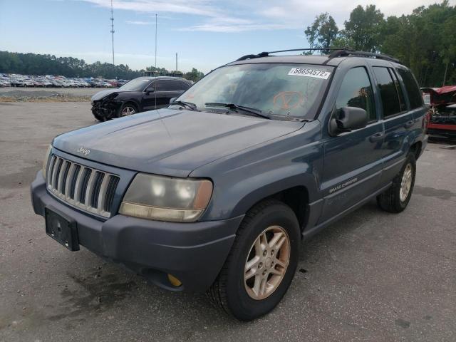 1J4GX48S94C175370 - 2004 JEEP GRAND CHER BLUE photo 2