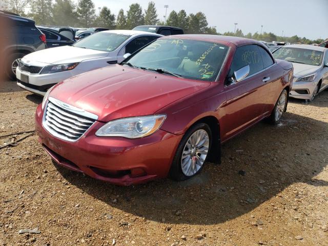 1C3BC7EG1BN574812 - 2011 CHRYSLER 200 LIMITE RED photo 2