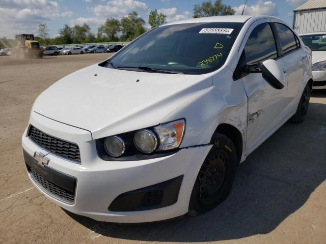 1G1JA5SH3E4238774 - 2014 CHEVROLET SONIC LS WHITE photo 2