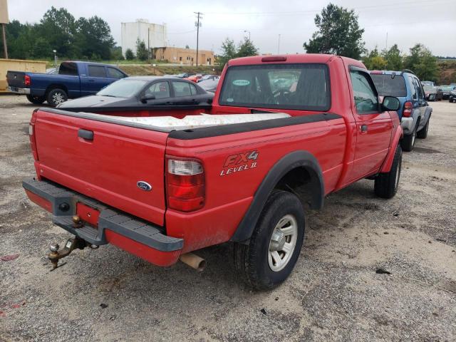 1FTYR10U45PA10532 - 2005 FORD RANGER RED photo 4