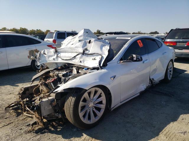 5YJSA1E27JF297731 - 2018 TESLA MODEL S Blanco foto 2