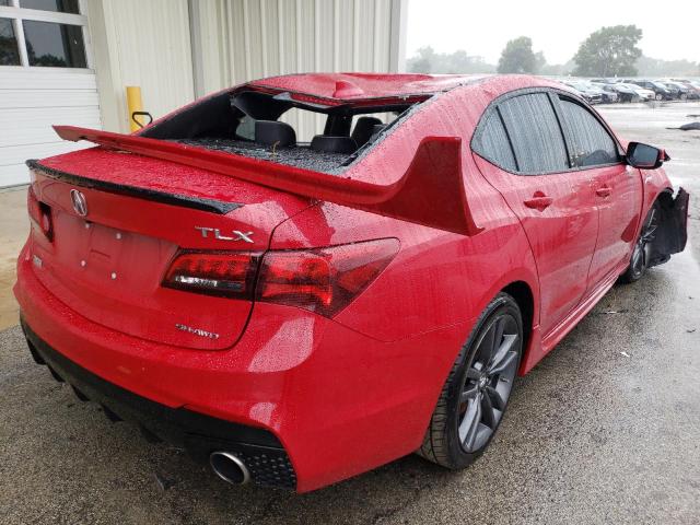 19UUB3F61JA002622 - 2018 ACURA TLX TECH+A RED photo 4