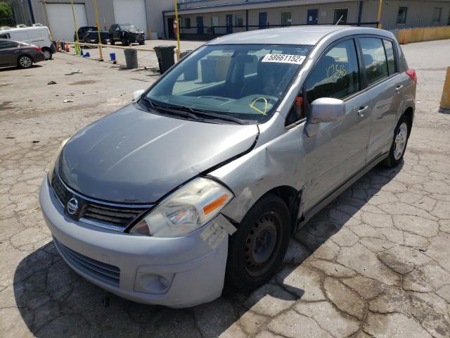 3N1BC13E17L417169 - 2007 NISSAN VERSA S GRAY photo 2