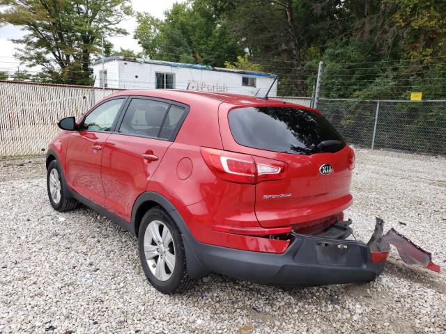 KNDPB3A21D7518318 - 2013 KIA SPORTAGE B RED photo 3