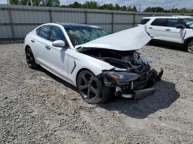 KMTG44LA0KU034239 - 2019 GENESIS G70 PRESTI WHITE photo 1