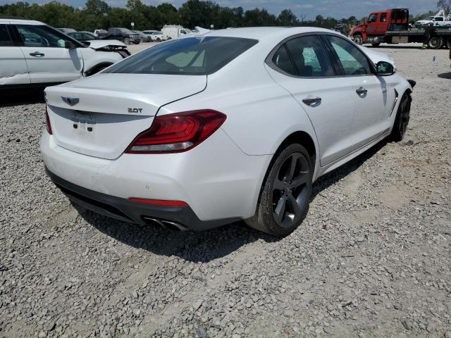 KMTG44LA0KU034239 - 2019 GENESIS G70 PRESTI WHITE photo 4