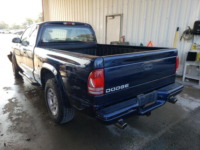 1D7HL32X03S181489 - 2003 DODGE DAKOTA SPO BLUE photo 3