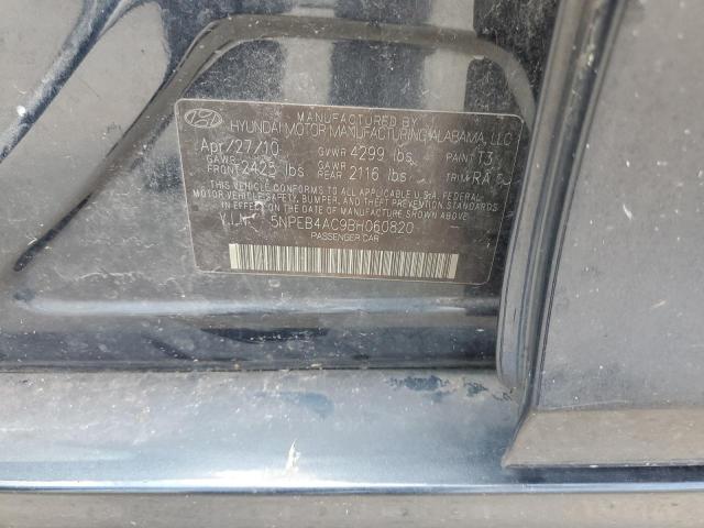 5NPEB4AC9BH060820 - 2011 HYUNDAI SONATA GLS  photo 10