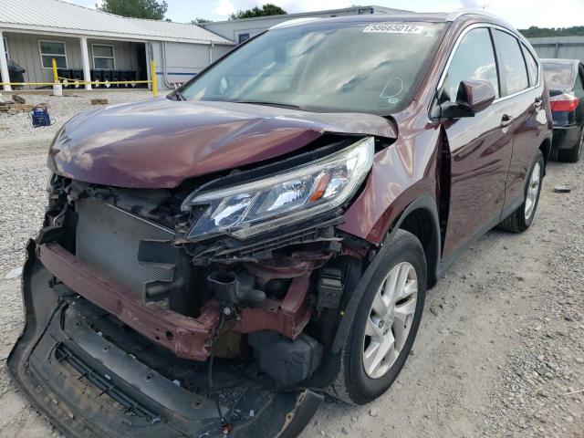 2HKRM4H74GH715042 - 2016 HONDA CR-V EXL BURGUNDY photo 2