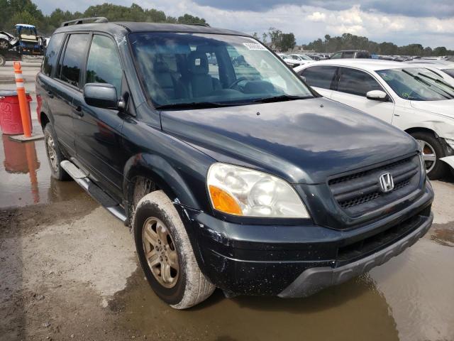 5FNYF18564B007775 - 2004 HONDA PILOT GREEN photo 1