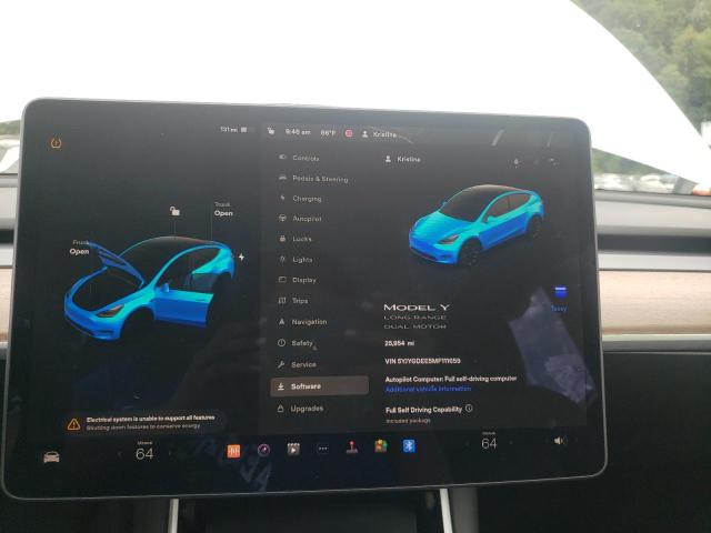 5YJYGDEE5MF111659 - 2021 TESLA MODEL Y أبيض صورة 8