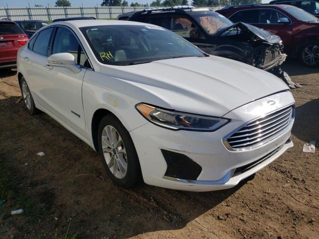 3FA6P0MU7KR117117 - 2019 FORD FUSION SEL WHITE photo 1