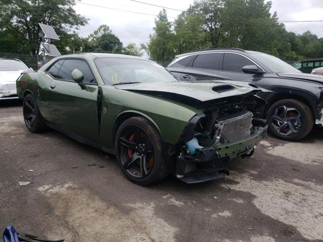 2C3CDZC96MH586113 - 2021 DODGE CHALLENGER GREEN photo 1