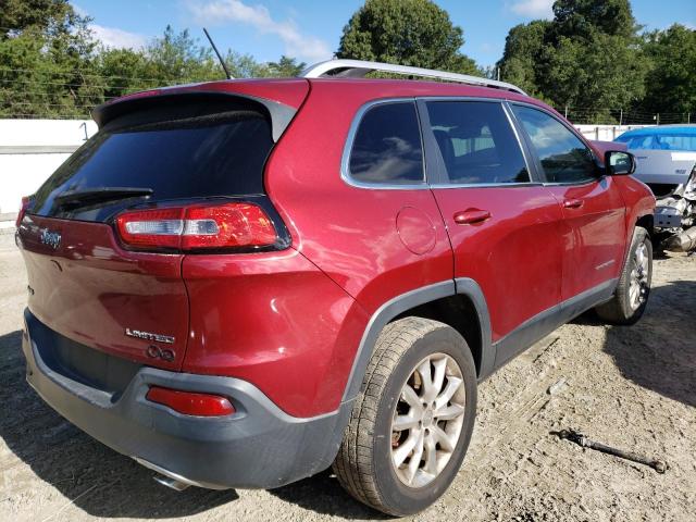 1C4PJMDS4EW210720 - 2014 JEEP CHEROKEE L BURGUNDY photo 4