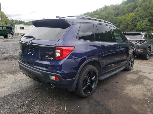 5FNYF8H08KB001728 - 2019 HONDA PASSPORT E 蓝色 照片 4