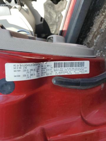 1J8HG58276C280226 - 2006 JEEP COMMANDER ბურგუნდია ფოტო 10