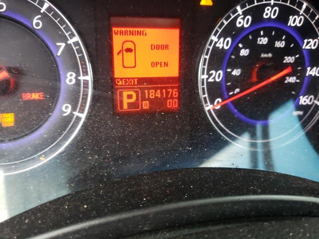 JNKAJ09F18M352855 - 2008 INFINITI EX35 BASE Սև լուսանկար 8