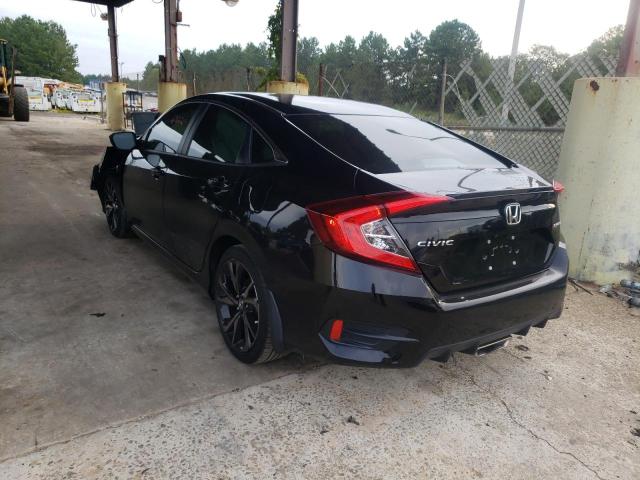 2HGFC2F84KH****** - 2019 HONDA CIVIC SPOR BLACK photo 3