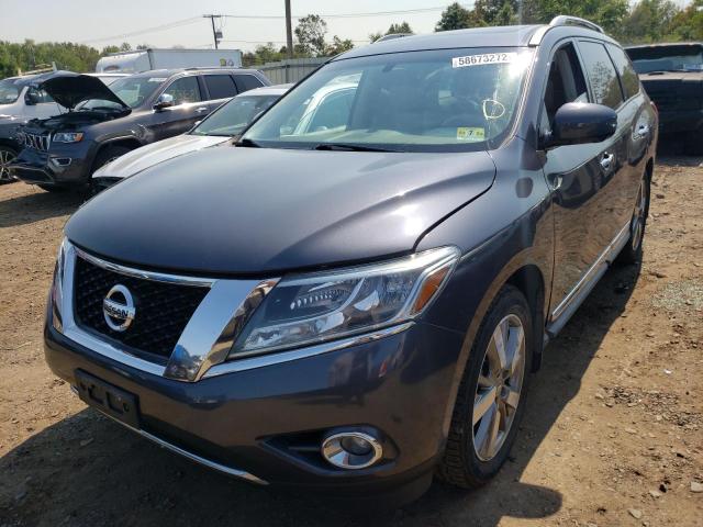 5N1AR2MM6EC648057 - 2014 NISSAN PATHFINDER GRAY photo 2