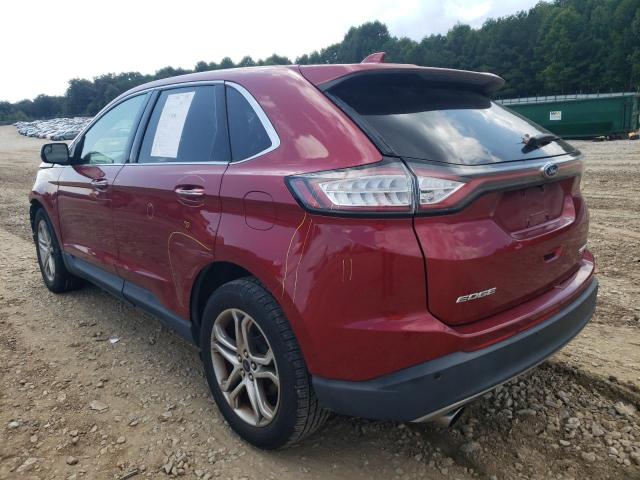 2FMPK3K91GBB29889 - 2016 FORD EDGE TITAN RED photo 3