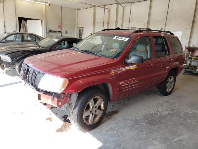 1J4GX58J34C381409 - 2004 JEEP GRAND CHER RED photo 2