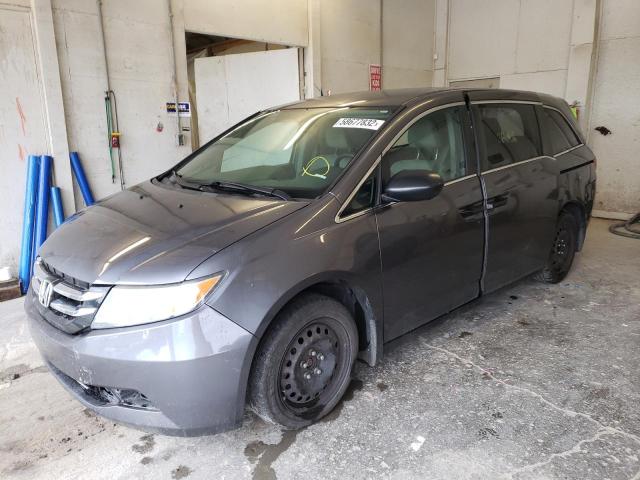 5FNRL5H24GB129534 - 2016 HONDA ODYSSEY LX GRAY photo 2