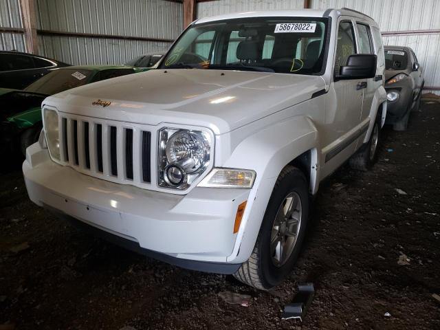 1C4PJLAK3CW104738 - 2012 JEEP LIBERTY SP WHITE photo 2