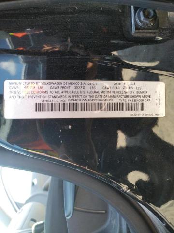 3VW2K7AJ6BM066889 - 2011 VOLKSWAGEN JETTA BASE  照片 10