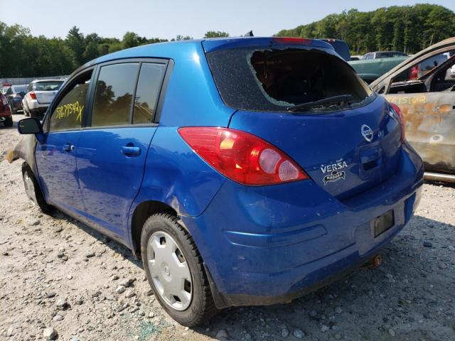 3N1BC13E87L356113 - 2007 NISSAN VERSA S BLUE photo 3