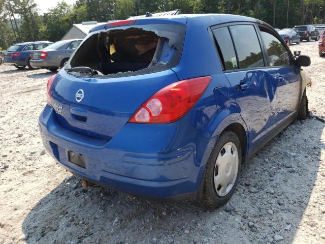 3N1BC13E87L356113 - 2007 NISSAN VERSA S BLUE photo 4