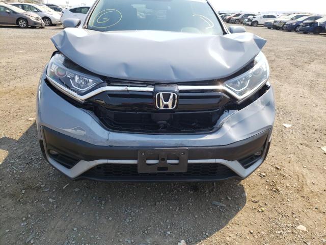 5J6RW1H88LA008233 - 2020 HONDA CR-V EXL SILVER photo 9