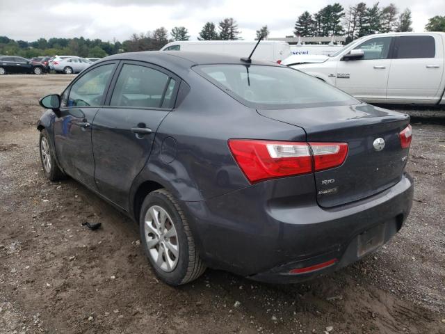 KNADN4A35D6277990 - 2013 KIA RIO EX GRAY photo 3