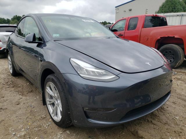 7SAYGDEE5NF451317 - 2022 TESLA MODEL Y GRAY photo 1