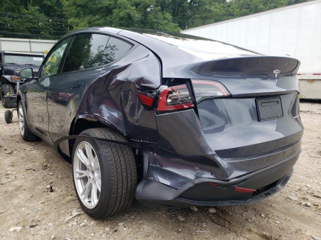 7SAYGDEE5NF451317 - 2022 TESLA MODEL Y Серый фото 3