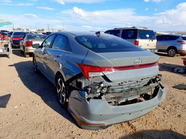 KMHLP4AG8MU151139 - 2021 HYUNDAI ELANTRA GRAY photo 3