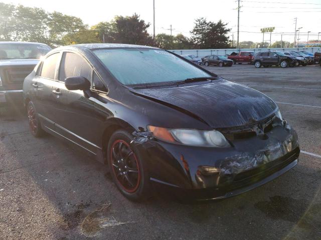 1HGFA16527L028621 - 2007 HONDA CIVIC LX BLACK photo 1