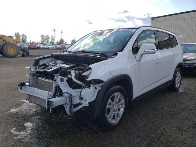 KL77P2EK2EK570414 - 2014 CHEVROLET ORLANDO LT WHITE photo 2