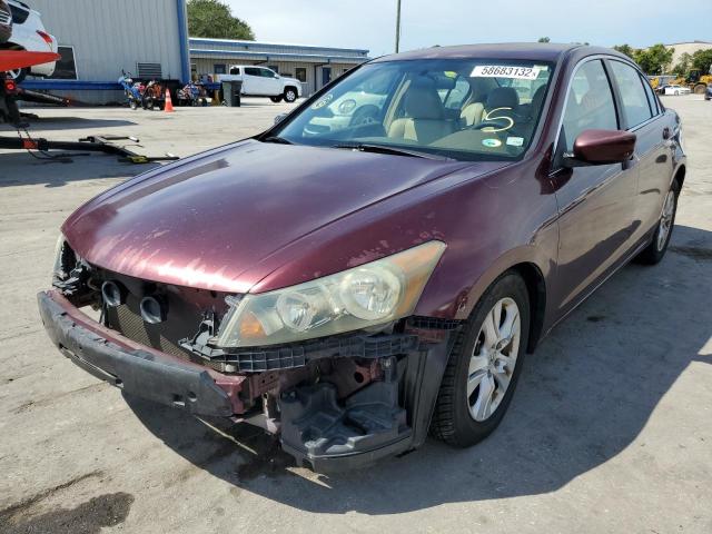 1HGCP26478A068950 - 2008 HONDA ACCORD LXP MAROON photo 2