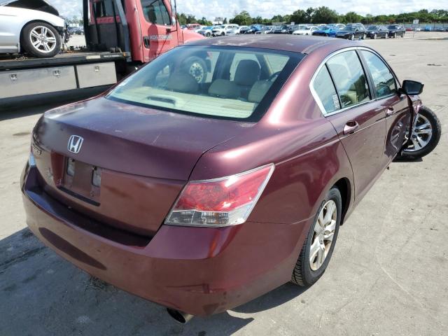 1HGCP26478A068950 - 2008 HONDA ACCORD LXP MAROON photo 4